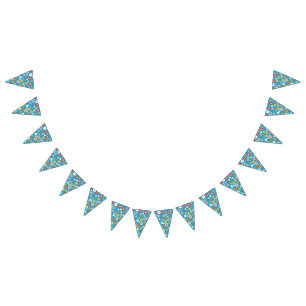 Groovy Daisies Colourful Bold Retro Birthday Showe Bunting
