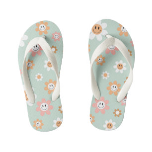 Groovy Daisies Kid's Pair of Flip Flops