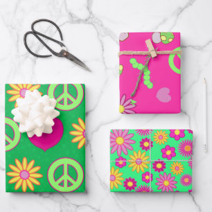Groovy Daisies Wrapping Paper Sheet