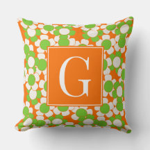 Groovy Daisy Toss - Lime, Orange & White