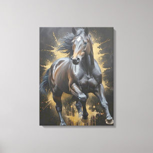 groovy dark horse canvas print