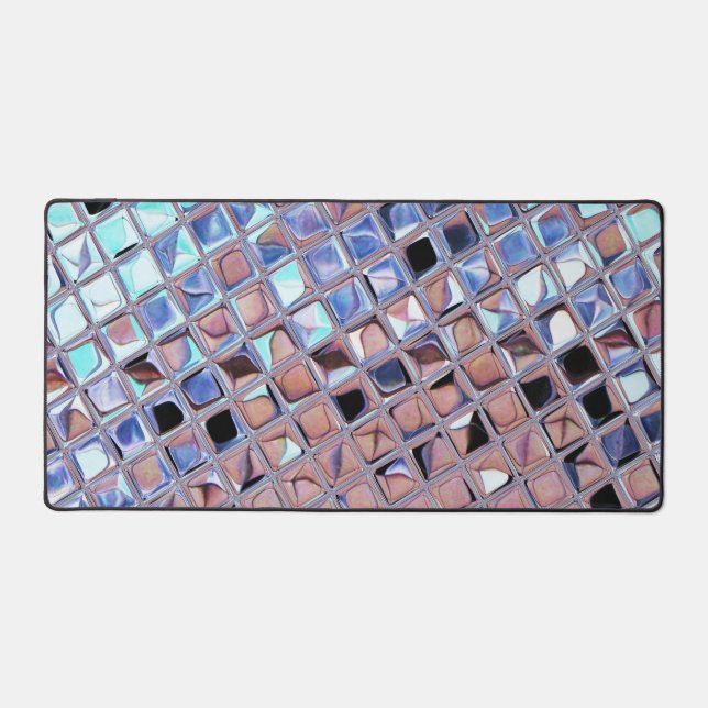 Groovy Disco Ball Mirror Ball Disco Globe Desk Mat (Front)