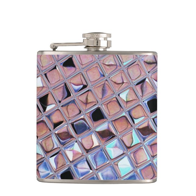 Groovy Disco Ball Mirror Ball Disco Globe Hip Flask (Front)