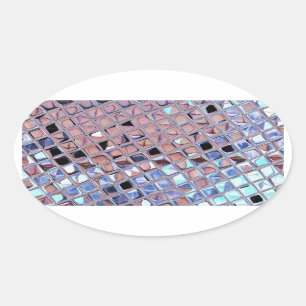 Groovy Disco Ball Mirror Ball Disco Globe Oval Sticker