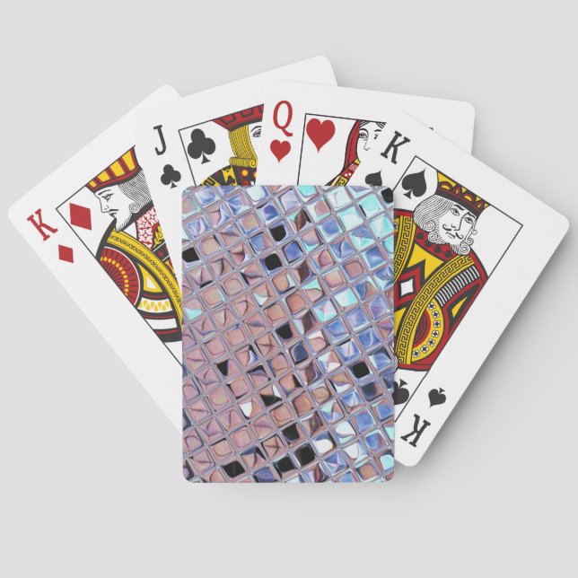 Groovy Disco Ball Mirror Ball Disco Globe Playing Cards (Back)