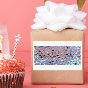 Groovy Disco Mirror Ball for Dance Party Rectangular Sticker