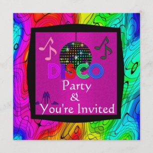 Groovy Disco Party Invitation