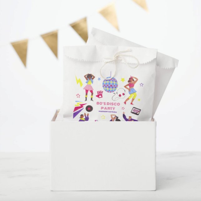 Groovy Disco Party Retro 80s Discoball Favour Bags (Creator Uploaded)