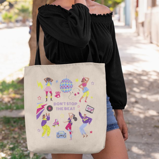 Groovy Disco Party Retro 80s Discoball Tote Bag (Creator Uploaded)