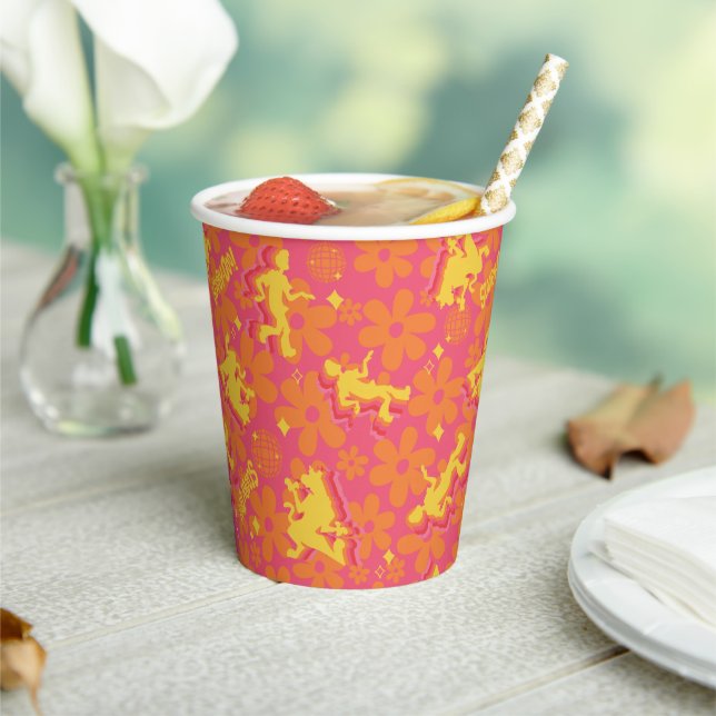 Groovy Disco Scooby-Doo Pattern Paper Cups (Insitu)