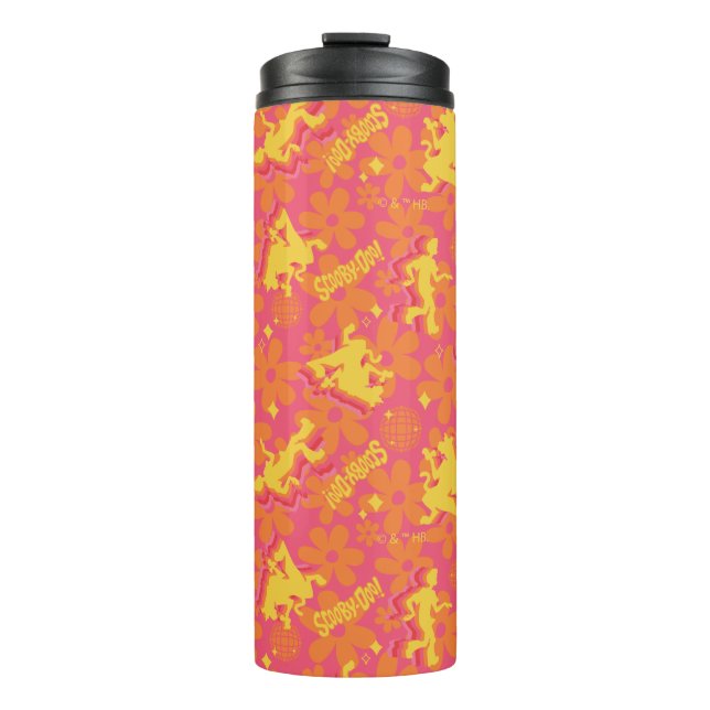 Groovy Disco Scooby-Doo Pattern Thermal Tumbler (Front)