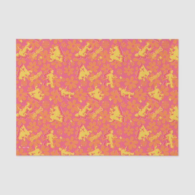 Groovy Disco Scooby-Doo Pattern Tissue Paper (Front)