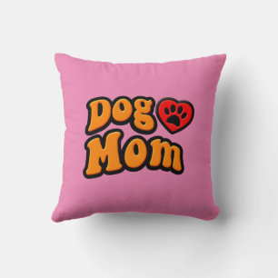 Groovy Dog Mum Drawing Cushion