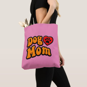 Groovy Dog Mum Drawing Tote Bag
