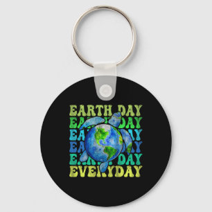 Groovy Earth Day Everyday Shirt Earth Day April 22 Key Ring