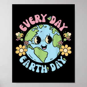 Groovy Earth Day Everyday Teacher Kids Happy Earth Poster