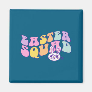 Groovy Easter Squad Family Matching Easter Day Bun Magnet