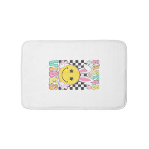 Groovy Easter Vibes Bunny Easter Day Smile Face Gi Bath Mat