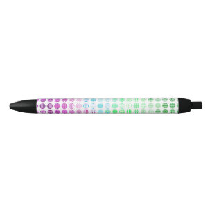 Groovy Eclectic Boho Abstract Toric Pride Flag Black Ink Pen