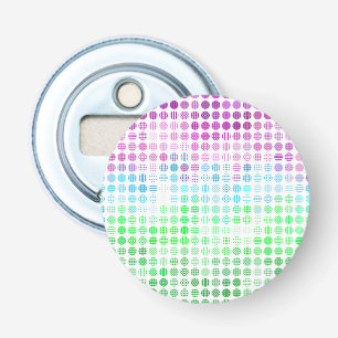 Groovy Eclectic Boho Abstract Toric Pride Flag Bottle Opener