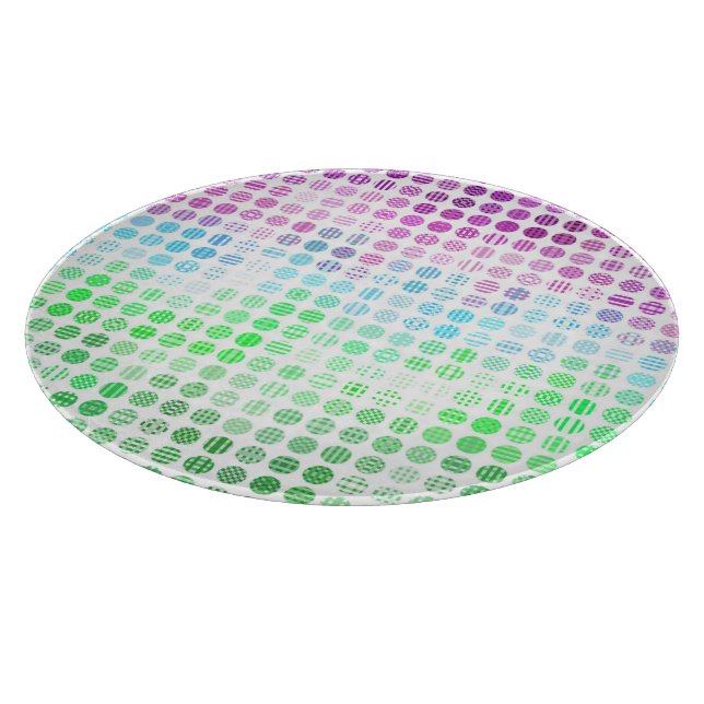 Groovy Eclectic Boho Abstract Toric Pride Flag Cutting Board (Corner)