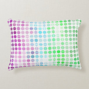 Groovy Eclectic Boho Abstract Toric Pride Flag Decorative Cushion