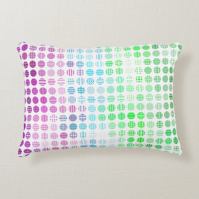 Groovy Eclectic Boho Abstract Toric Pride Flag Decorative Cushion (Front)