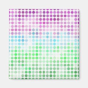 Groovy Eclectic Boho Abstract Toric Pride Flag Magnet