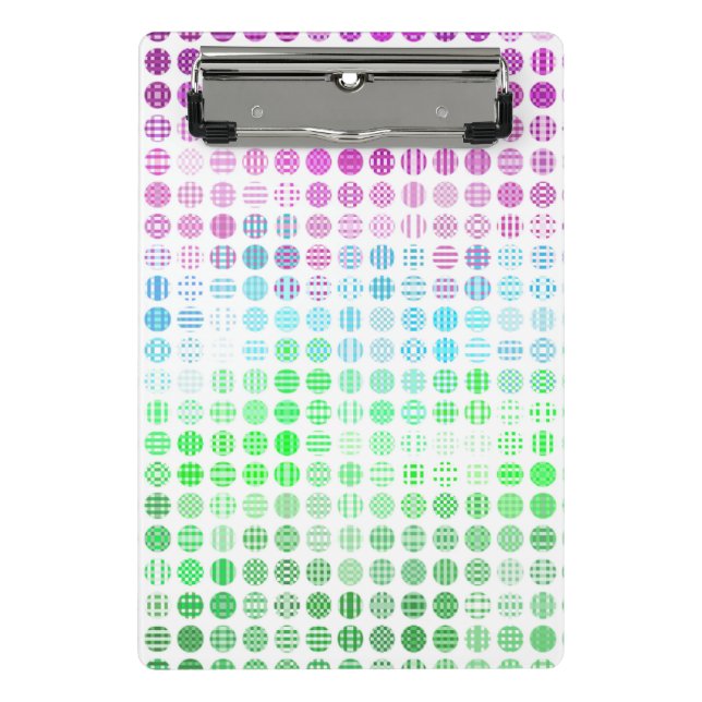 Groovy Eclectic Boho Abstract Toric Pride Flag Mini Clipboard (Front)
