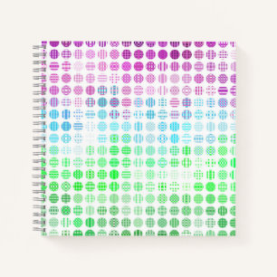 Groovy Eclectic Boho Abstract Toric Pride Flag Notebook