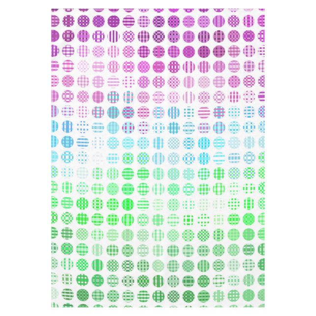 Groovy Eclectic Boho Abstract Toric Pride Flag Tablecloth (Front)