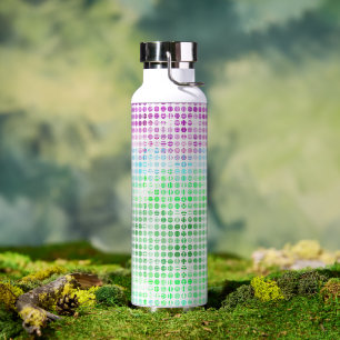 Groovy Eclectic Boho Abstract Toric Pride Flag Water Bottle