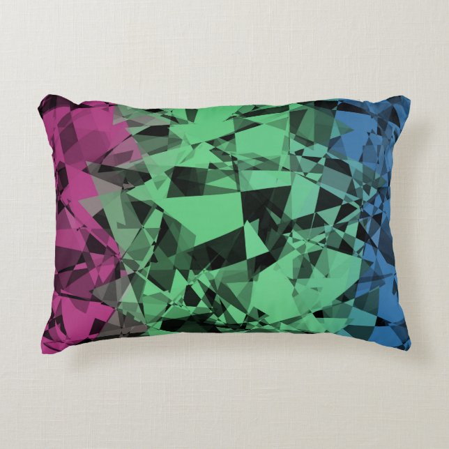 Groovy Eclectic Retro Trippy Polysexual Pride Flag Decorative Cushion (Front)