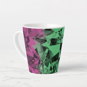 Groovy Eclectic Retro Trippy Polysexual Pride Flag Latte Mug