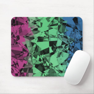 Groovy Eclectic Retro Trippy Polysexual Pride Flag Mouse Mat