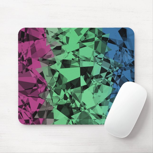 Groovy Eclectic Retro Trippy Polysexual Pride Flag Mouse Mat (With Mouse)
