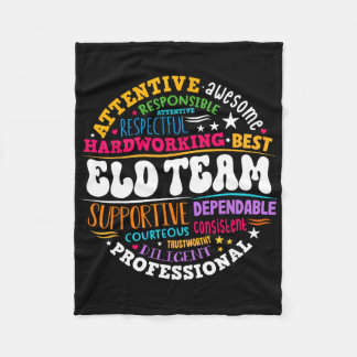 Groovy Eld Team Crew English Language Development  Fleece Blanket