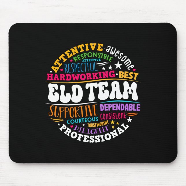 Groovy Eld Team Crew English Language Development  Mouse Mat (Front)