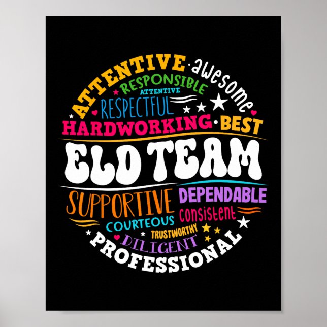 Groovy Eld Team Crew English Language Development  Poster (Front)