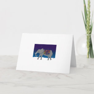 Groovy Elephant Holiday Card