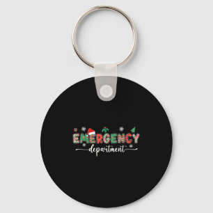 Groovy Emergency Department Christmas Santa Er Cre Key Ring