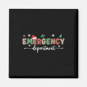 Groovy Emergency Department Christmas Santa Er Cre Magnet