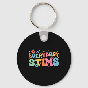 Groovy Everybody Stims Special Education Autism Aw Key Ring