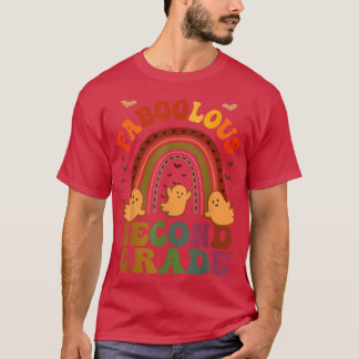 Groovy FABOOLOUS 2ND GRADE TEACHER Costume This Is T-Shirt