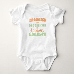 Groovy Fall Grandparent Pregnancy Announcement Baby Bodysuit