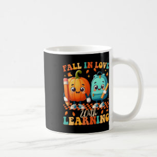 Groovy Fall In Love With Learning Thanksgiving Aut Coffee Mug