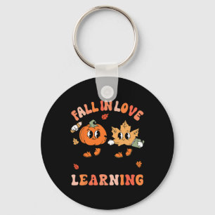 Groovy Fall In Love With Learning Trick Or Teach T Key Ring