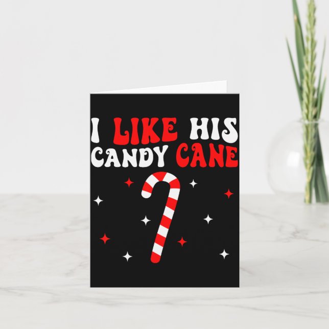 Groovy Family Christmas Couple Matching Funny Tee  Card (Front)