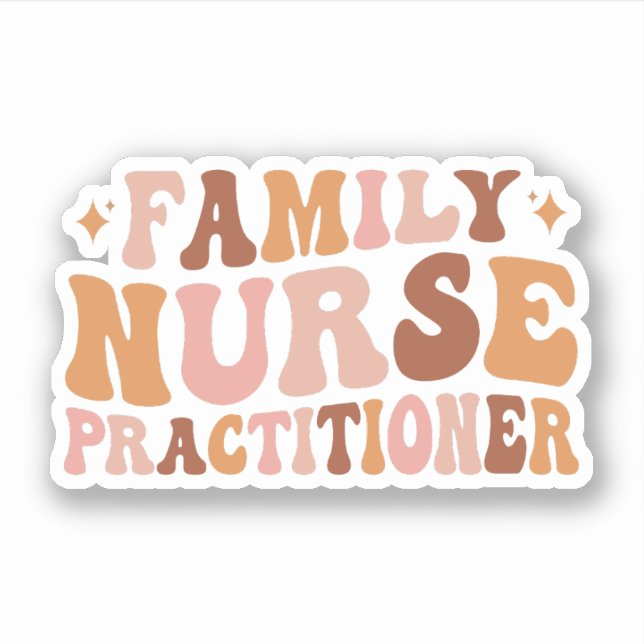 Groovy Family Nurse Practitioner Appreciation FNP (Front)