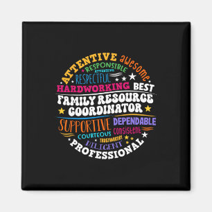 Groovy Family Resource Coordinator Appreciation Magnet
